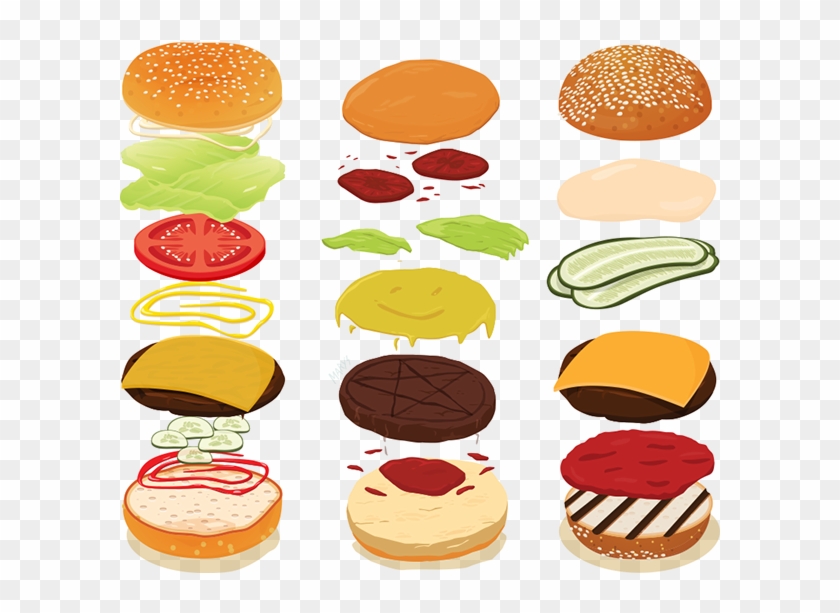 Burgers By Compliments Is An Ongoing Study, Where Illustrators - Macaroon #625271
