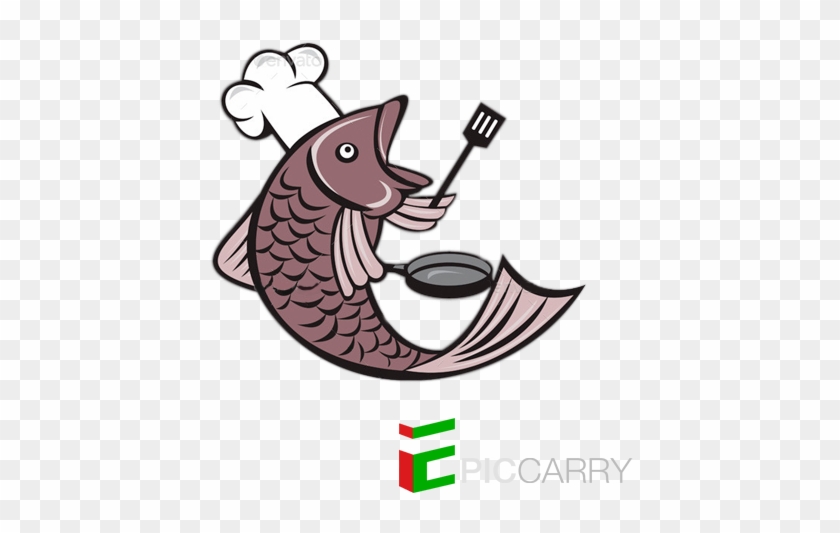 Bigger Fish To Fry - Fish Chef Vector #625630