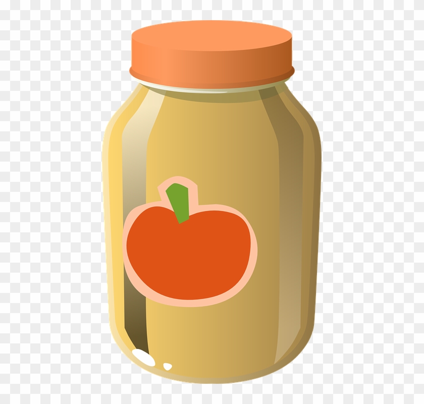Canned Food Clipart 7, - Apple Sauce Clip Art #625655
