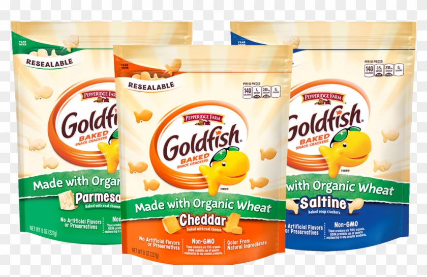 Pepperidge Farm Releases New Goldfish® Made With Organic - Pepperidge Farm Goldfish Baked Organic Wheat Cheddar #625729