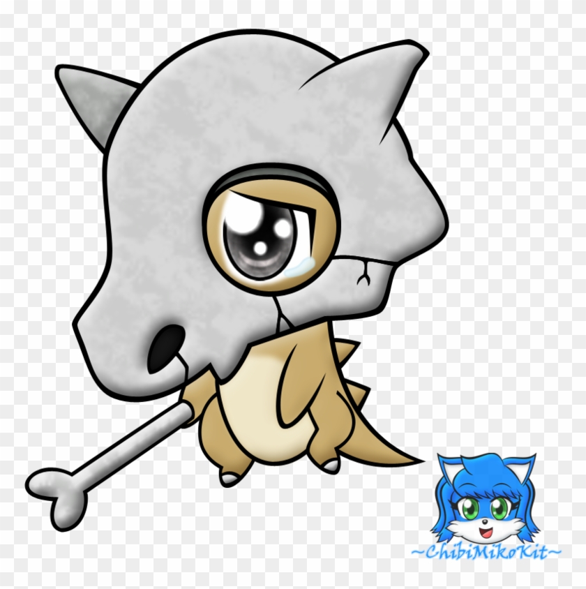 The Lonely Chibi Cubone By Chibimikokit - Chibi #625764