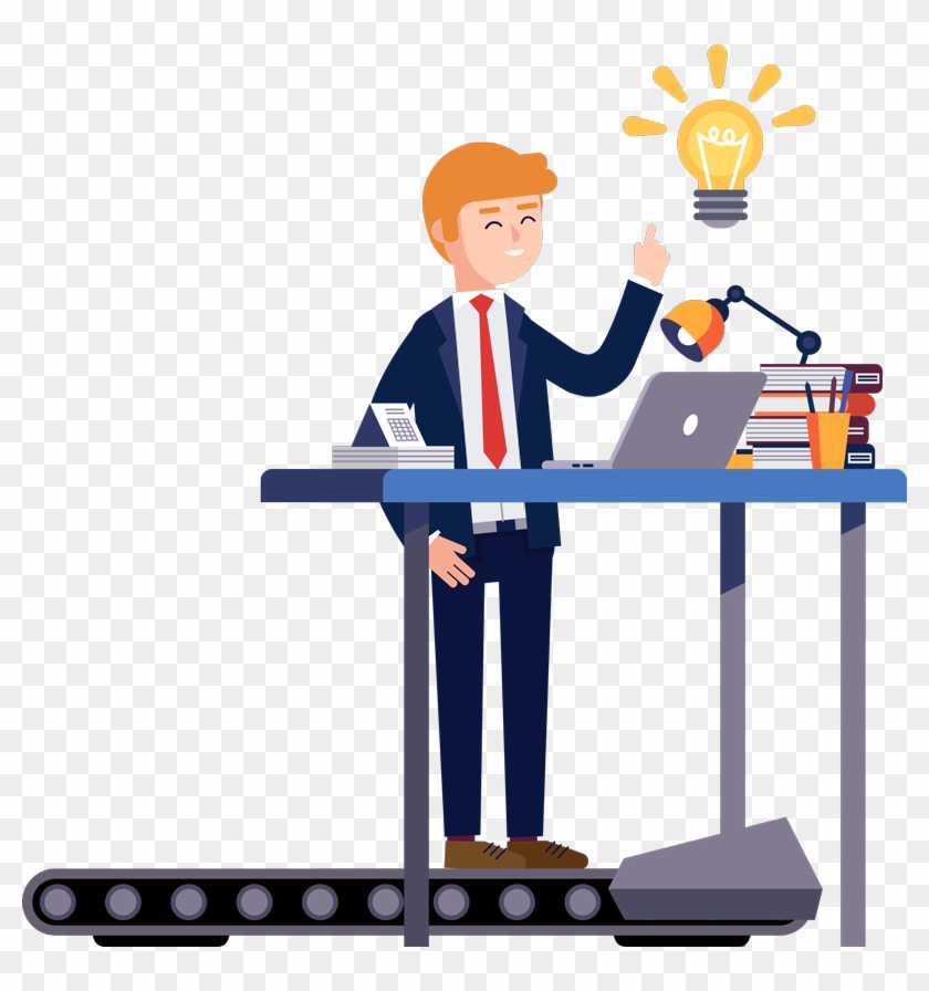 Enjoy Walking On The Walkdesk™ - Vector Graphics #626010