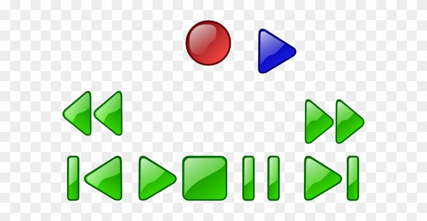 Vcr Dvd Player Buttons Clip Art - Media Player Buttons #626059