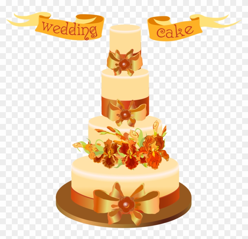 Wedding Cake Sugar Cake Birthday Cake Clip Art - Wedding Cake Sugar Cake Birthday Cake Clip Art #626415