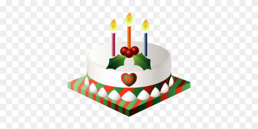 Christmas Birthday Cake Clipart - Christmas Cake Clipart Free #626495