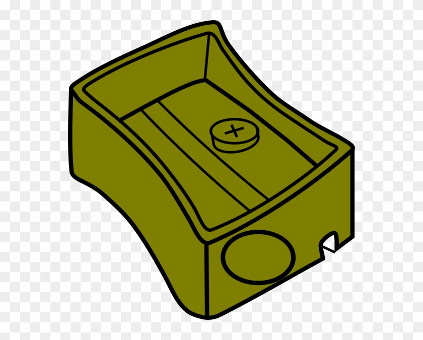 Olive Sharpener Clip Art At Clker - Pencil Case For Coloring #626660