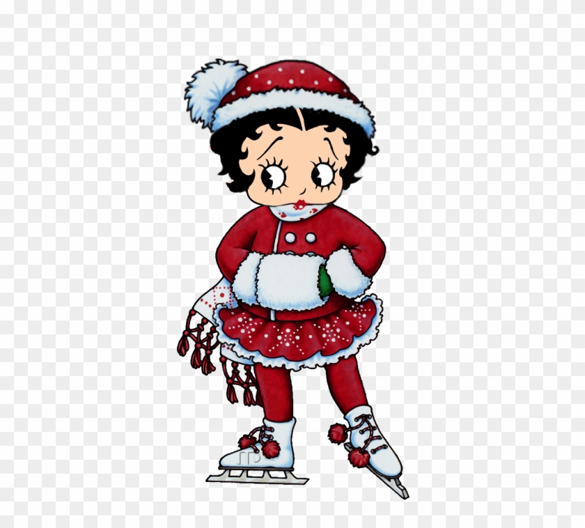 Little Betty Is Ice-skating In Her Christmas Outfit - Betty Boop #626755