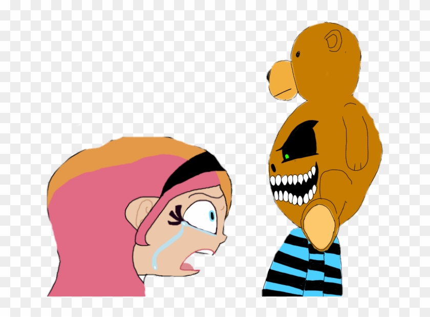 Teddy Bear Head Freak Making Xero Cry By Telling Here - Cartoon #626771