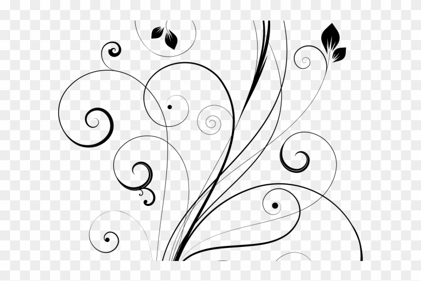 Swirls Clipart Book - Mit Blumen Danke Zu Kardieren Karte #626841