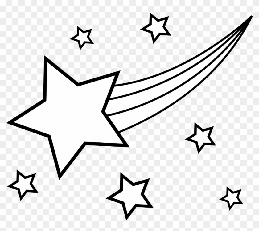Printable Star Cutting Practice Worksheet For Preschool - Shooting Star Coloring Page #626850
