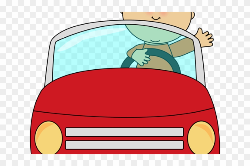 Driving Clipart - Boy Driving A Car Clipart #627004