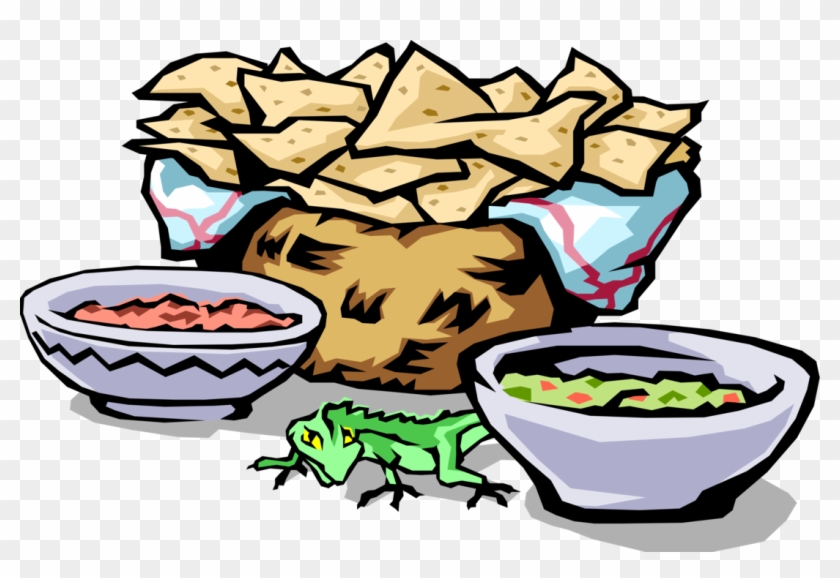Vector Illustration Of Mexican Food Tortilla Corn Chips, - Mexico Images For Kids #627111