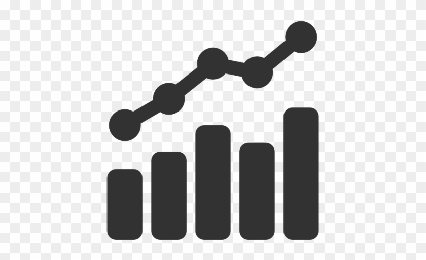 Statistics Icon - Chart Icon Black And White #627134