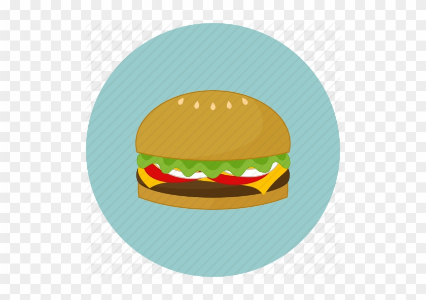 Hamburger Cheeseburger Flat Color Icon For Food Apps - App Store #627152