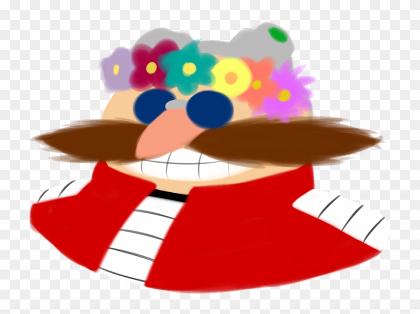 Dr Eggman And A Flower Crown By Mxrobotnik - Crown #627197