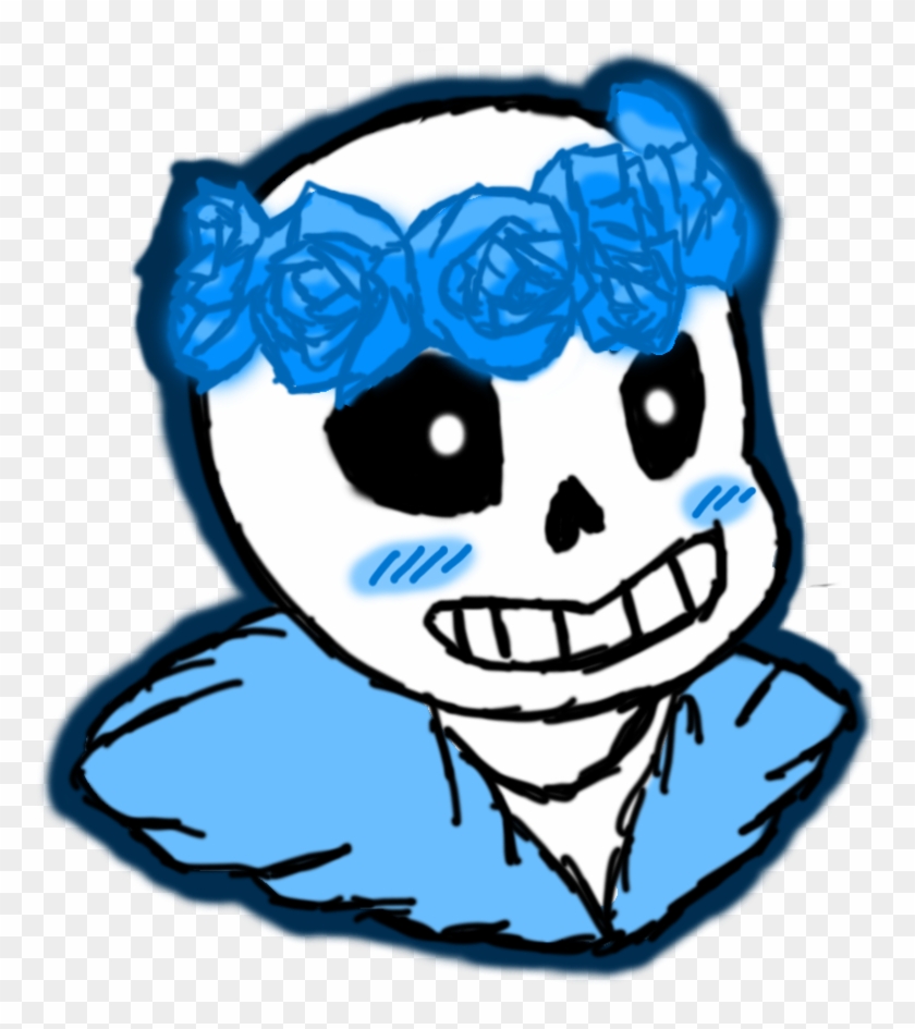 Sans Flower Crown By Prince-galaxii - Sans Flower Crown By Prince-galaxii #627398