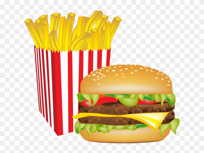 Hamburgers And Sandwiches - Burger And Fries Clipart #627492