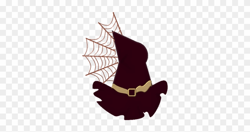 Halloween Witch Hat And Spider Web Clip Art - Web Hosting Service #627514