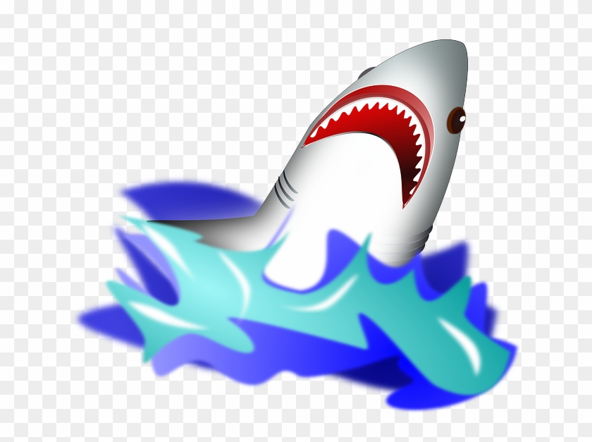 Wednesday, July 15, - Shark Jumping Out Of Water Clipart #627565