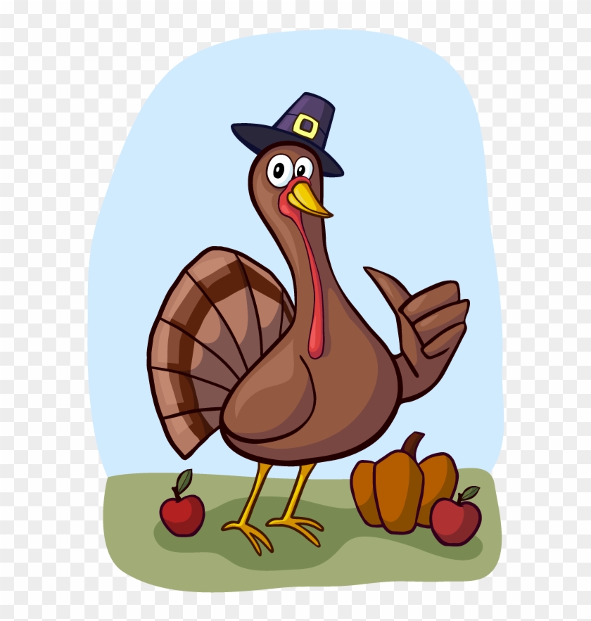 Public Domain Thanksgiving Clip Art - Cartoon Turkey Thumbs Up #627605