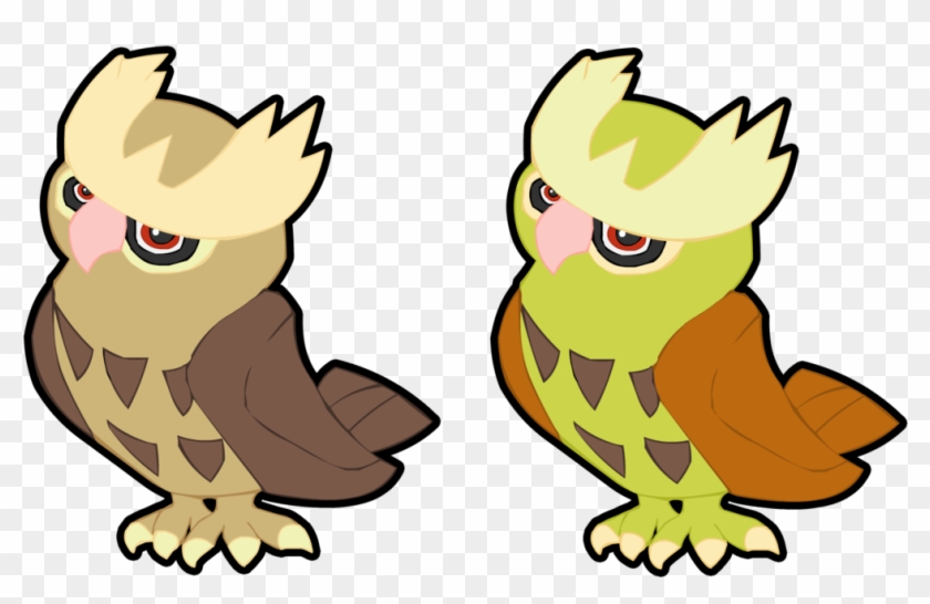 Noctowl And Shiny Noctowl By Candyevie On Deviantart - Noctowl And Shiny Noctowl #627768