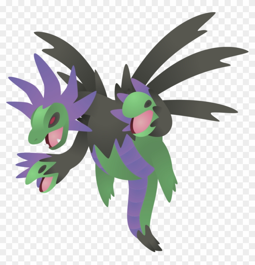 635 Shiny Hydreigon By Dasruedi On Deviantart - Pokemon Hydreigon #627851