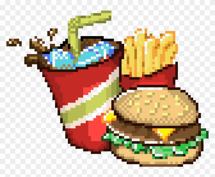 Fast Food Maker - Food Cross Stitch Pattern Grid #627858