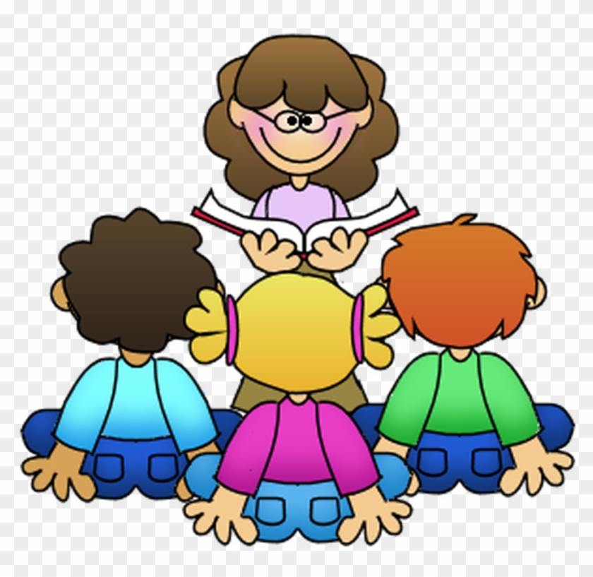 Guided Reading Teacher Student Clip Art - Preschool Teacher Clipart #627958