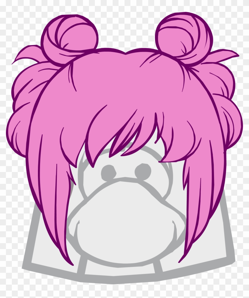 The Curly Pie Clothing Icon Id - Club Penguin Wigs #627966