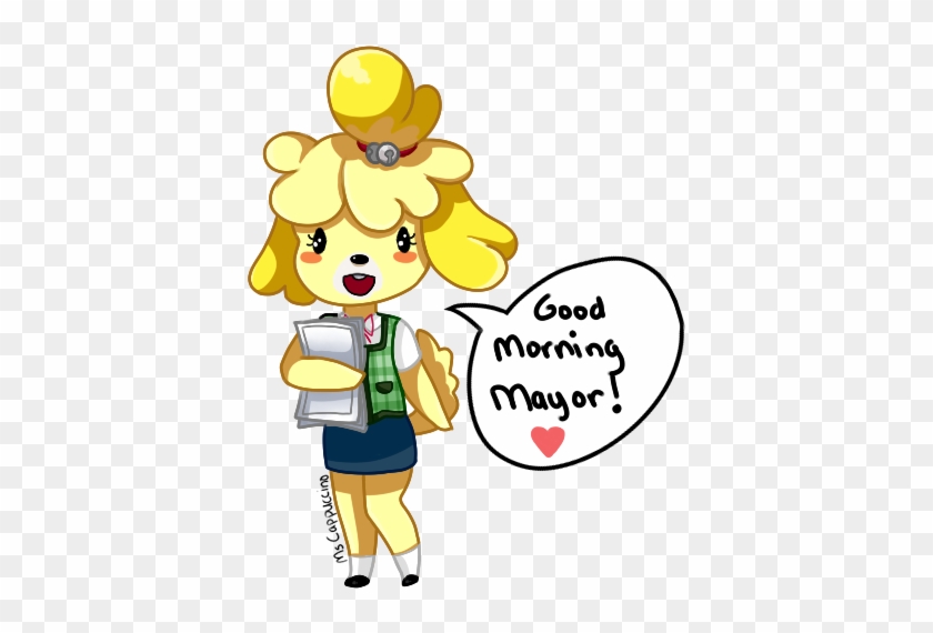 Good Morning Mayor By Mscappuccino - Animal Crossing Isabelle X Reader #628049