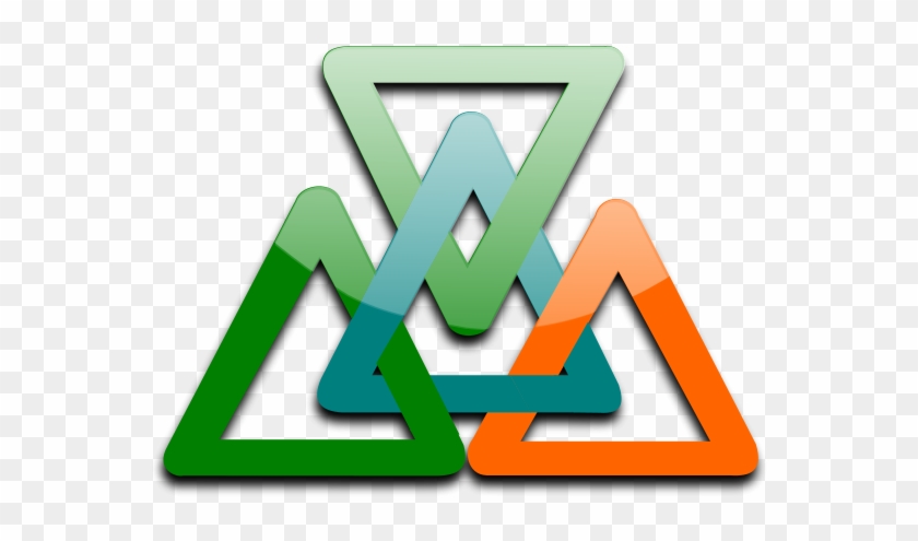 4 Triangles Linked Png Images - Linked Triangles #628191