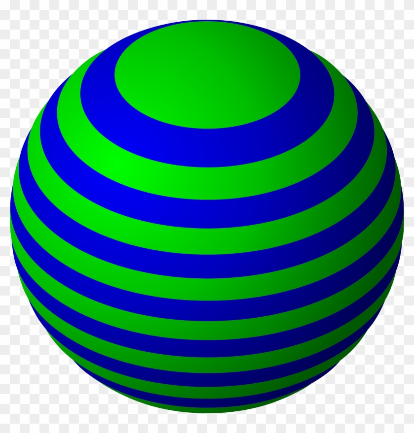 Stripe Clipart Stripy - Striped Ball #628373