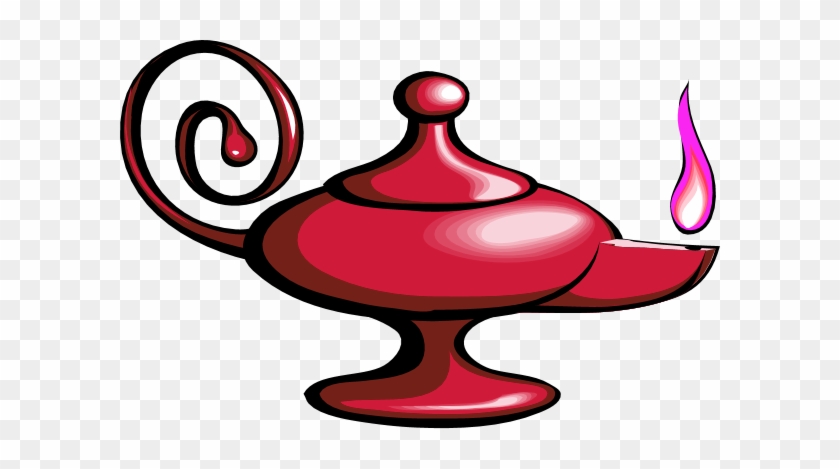 Magic Lamp Gene Aladdin Vector Clip Art Bhdtcq Clipart - Lampara De Aladino Vector Png #628392