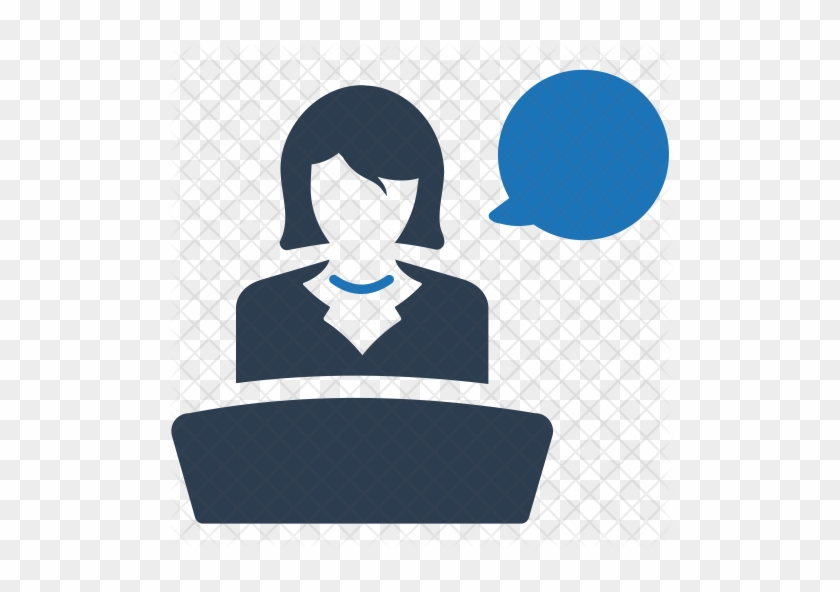 Lecture Icon - Business Woman Icon Png #628402