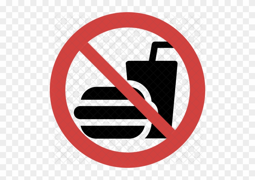 Fast-food Not Allowed Icon - Fast Food #628532