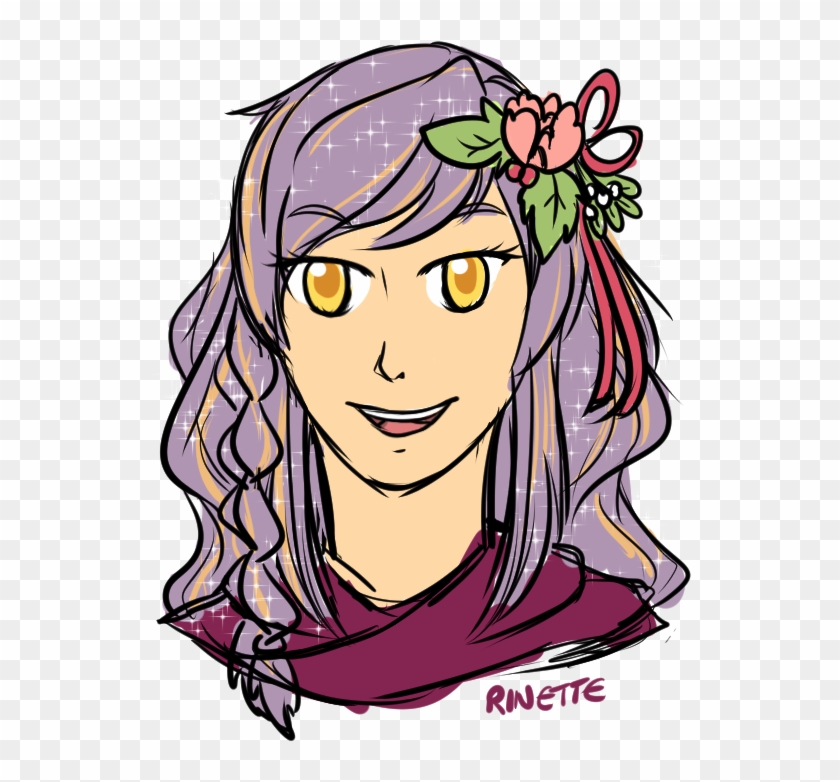 Sketch Of Soleil's "casual" Hair Drawn And Coloured - Cartoon #628652