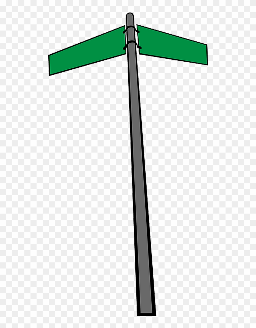 Poste De Sinalização Em Png - Blank Street Sign Clip Art #628734