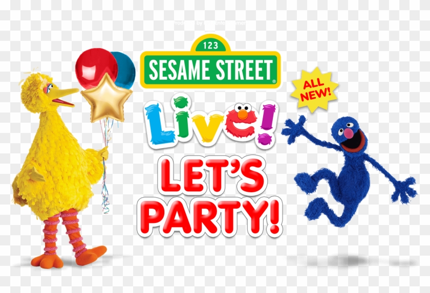 Pin Sesame Street Clipart - Sesame Street Live Let's Party Logo #628786