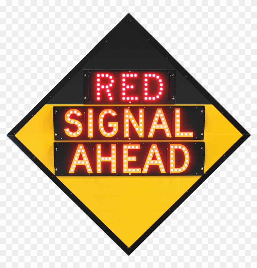 Alluring Traffic Signal Ahead Sign 3 Red Signal Ahead - Sign #628862
