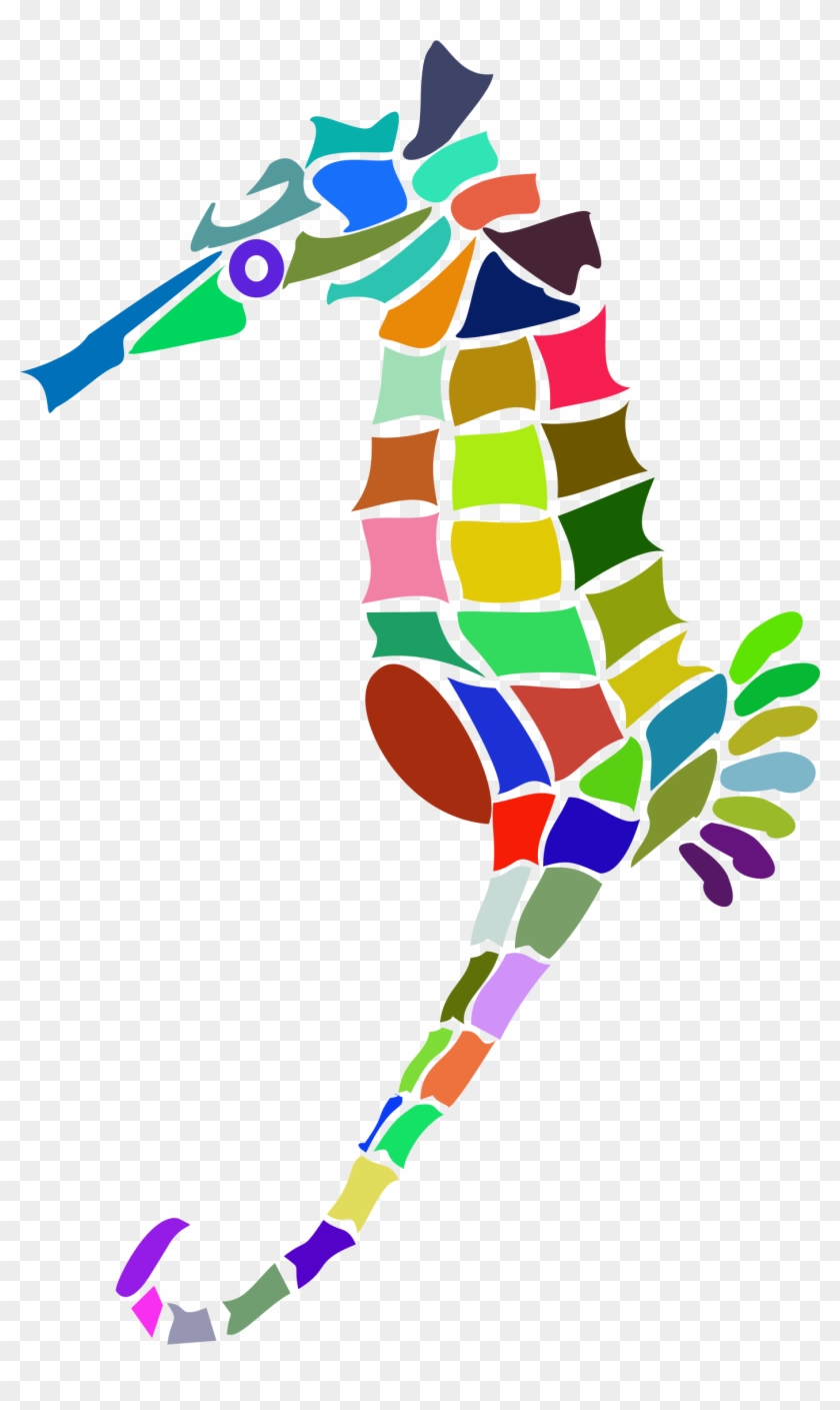 Stylized Seahorse Silhouette - Seahorse #628895