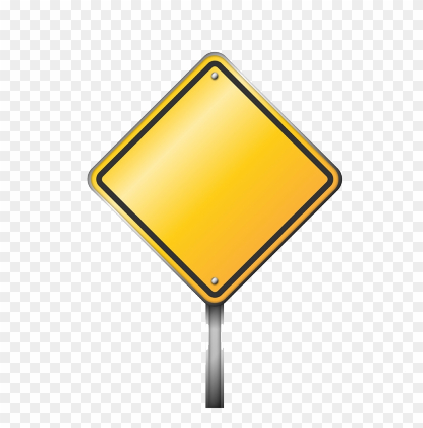 Traffic Sign Warning Sign Icon - Yellow Road Sign Png #628911
