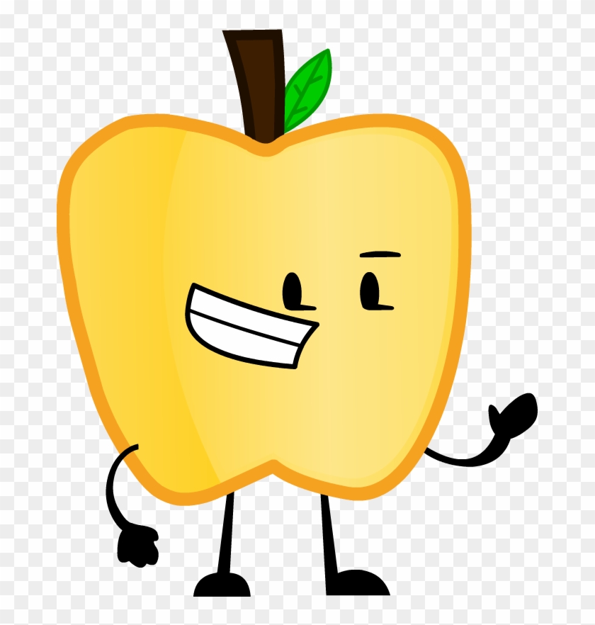 Ew Gold Apple Pose - Fruits Png File Cartoon #628932