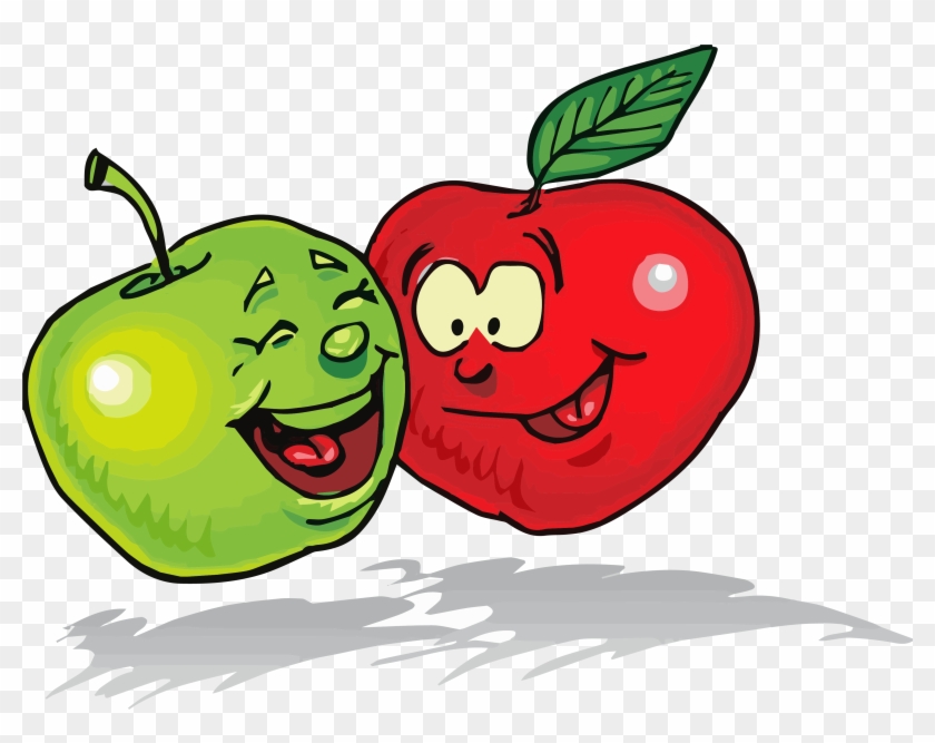 Apple Green Red Clipart Png - Healthy Food Clipart Free #628994