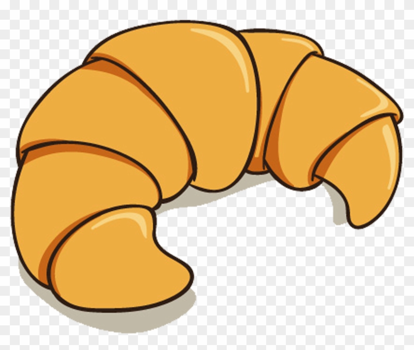 Croissant Breakfast Bread - Bread Png Cartoon #628998