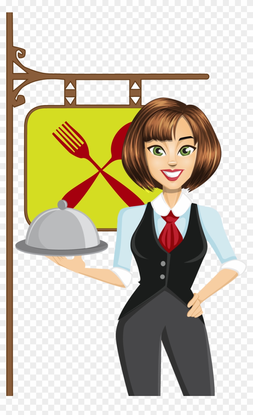 Free To Use &, Public Domain Men In Uniform Clip Art - Waitress Clipart #629061