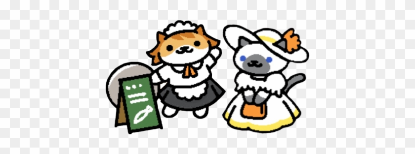 Serving Waitress Cliparts - Neko Atsume Maid Cat #629098