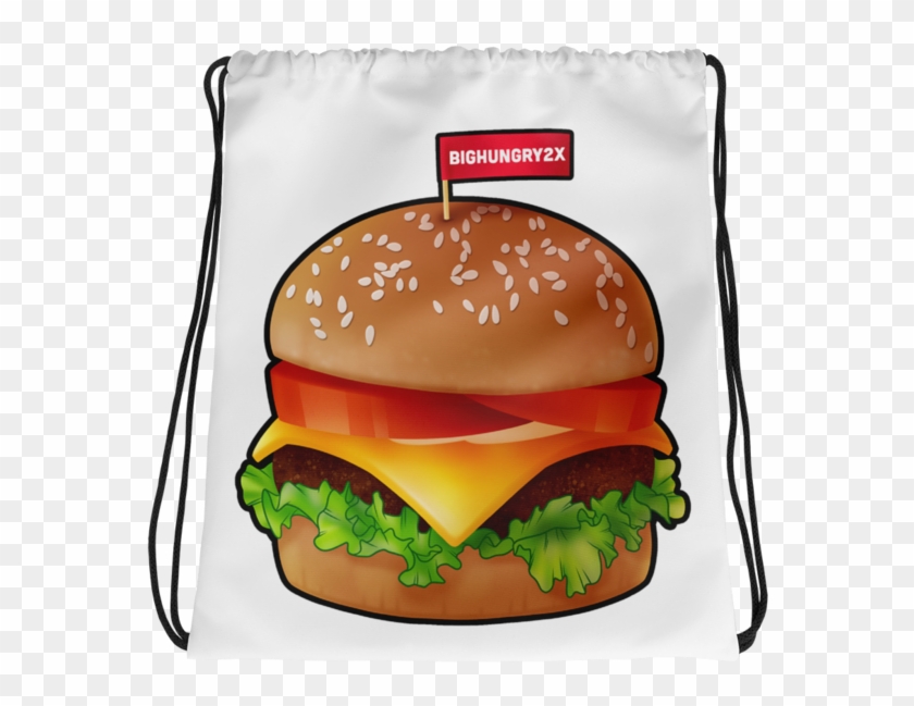 Bighungry2x Burger Drawstring Backpack - Drawstring Bag #629172