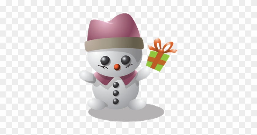Snowman - Clipart - Cartoon #629180