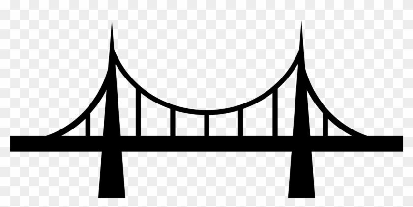 Bridge Png - Bridge Black And White Clipart #629404