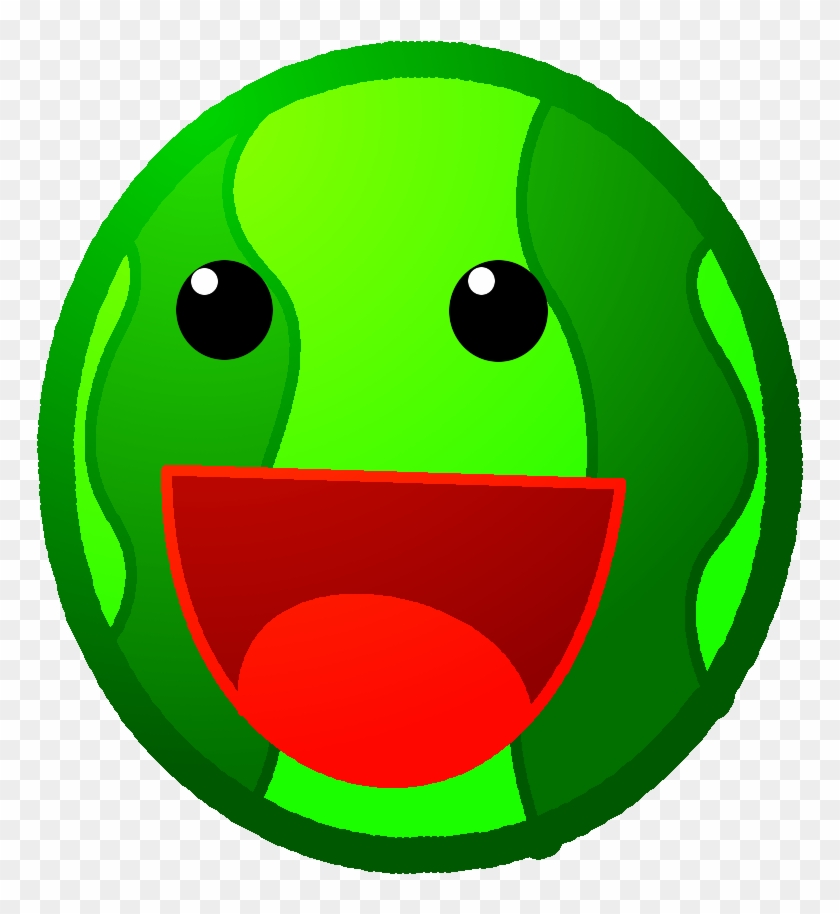 Free Clip Art Watermelon Slice Download - Cartoon Melon With Face #629417